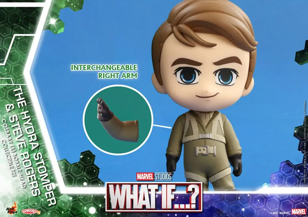 What If...? Cosbaby (S) Minifiguren Hydra Stomper & Steve Rogers 10 cm termékfotó