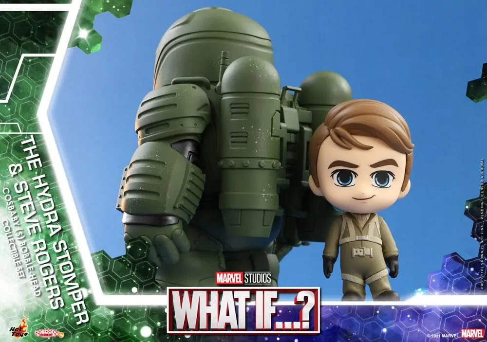 What If...? Cosbaby (S) Minifiguren Hydra Stomper & Steve Rogers 10 cm termékfotó