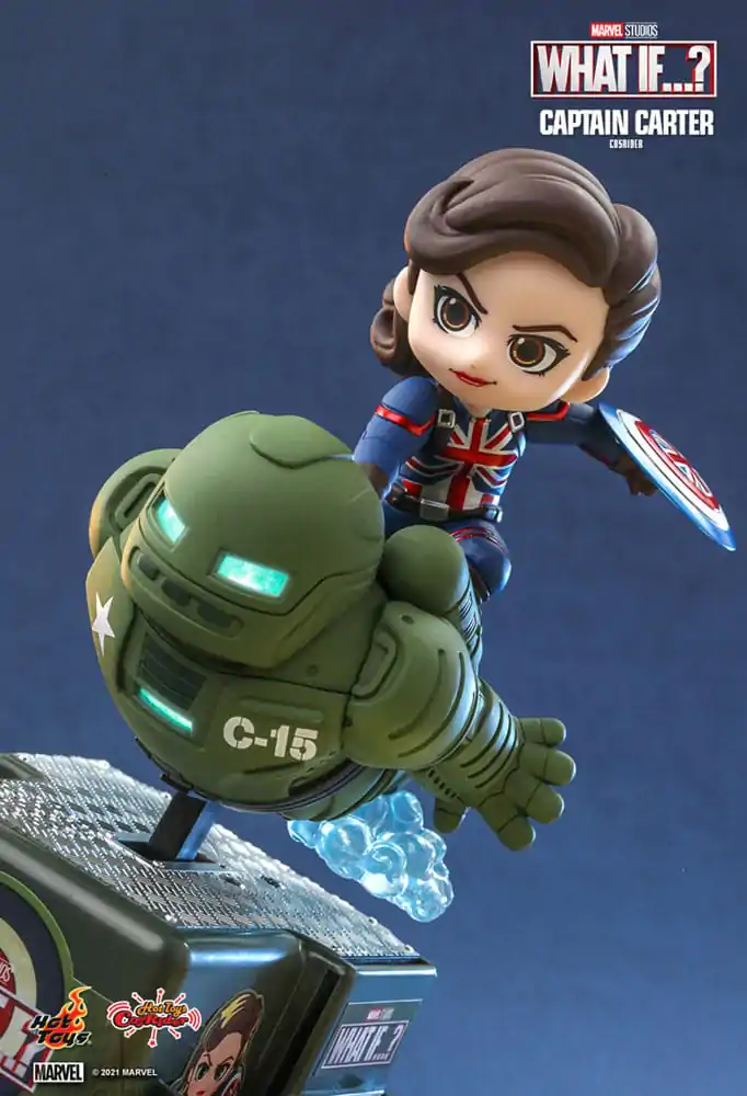 What If...? CosRider Minifigur mit Sound und Leuchtfunktion Captain Carter 14 cm Produktfoto