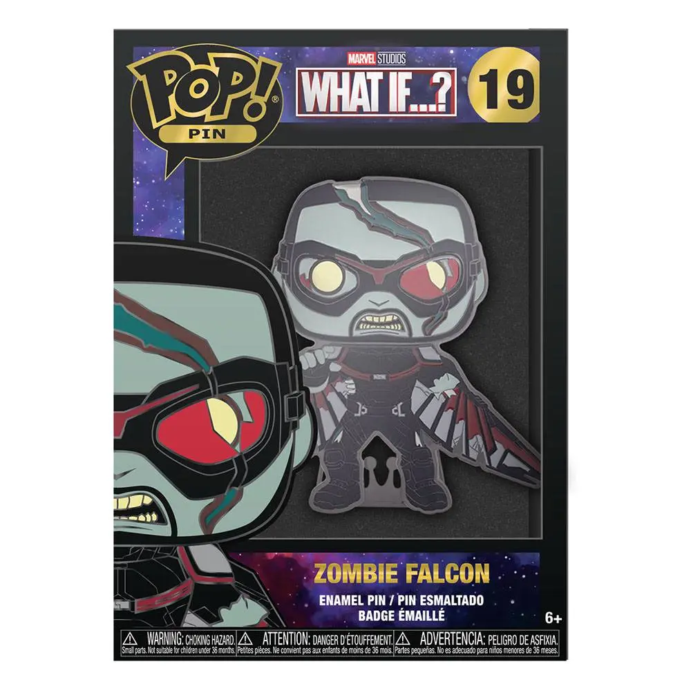 What If...? POP! Pin Ansteck-Pin Zombie Falcon 10 cm Produktfoto
