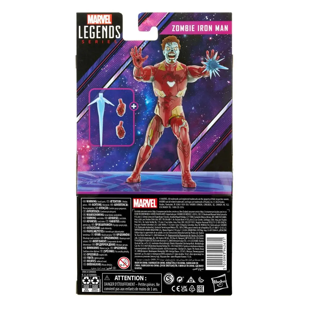 What If...? Marvel Legends Action Figur Khonshu BAF: Zombie Iron Man 15 cm Produktfoto