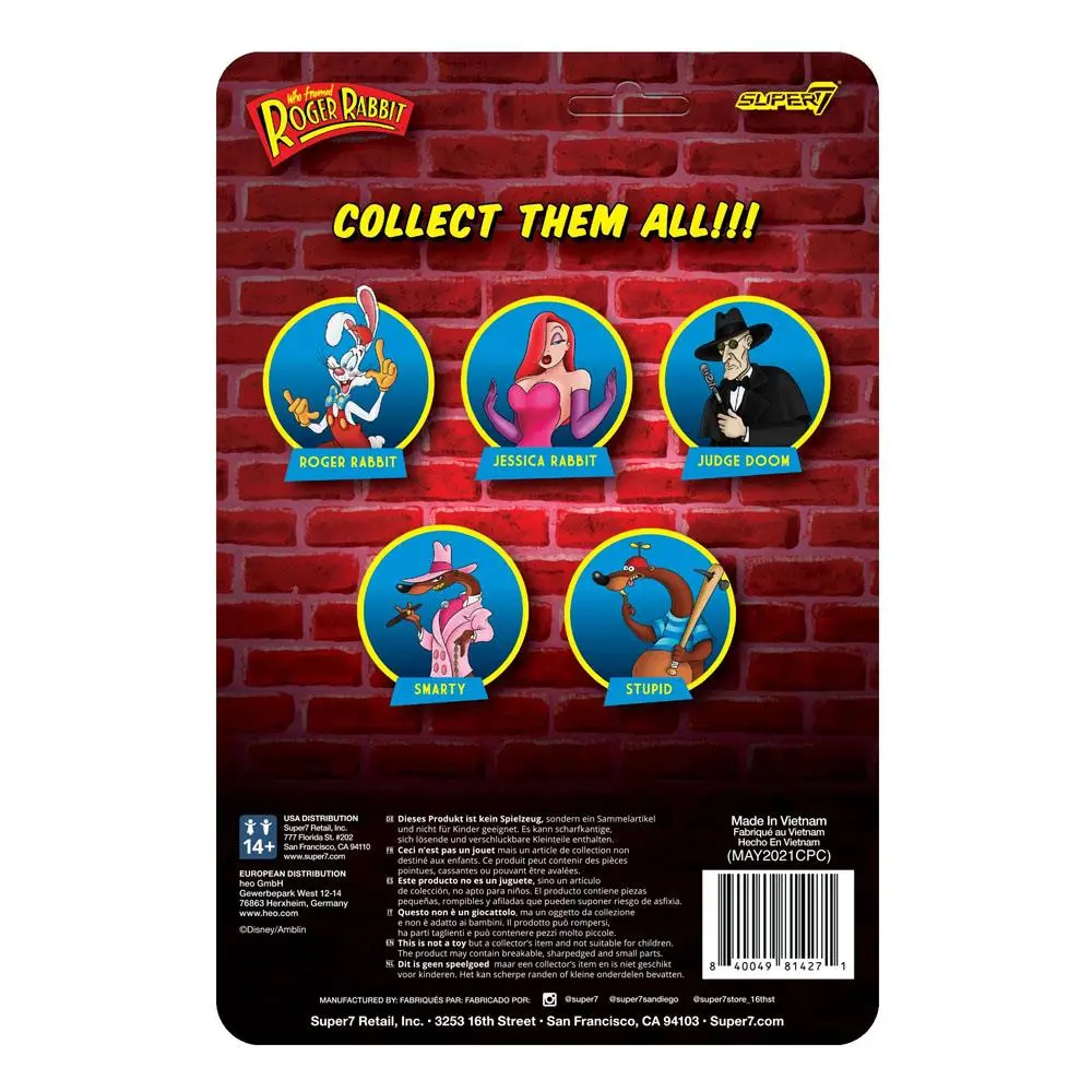Falsches Spiel mit Roger Rabbit ReAction Actionfigur Judge Doom 10 cm Produktfoto