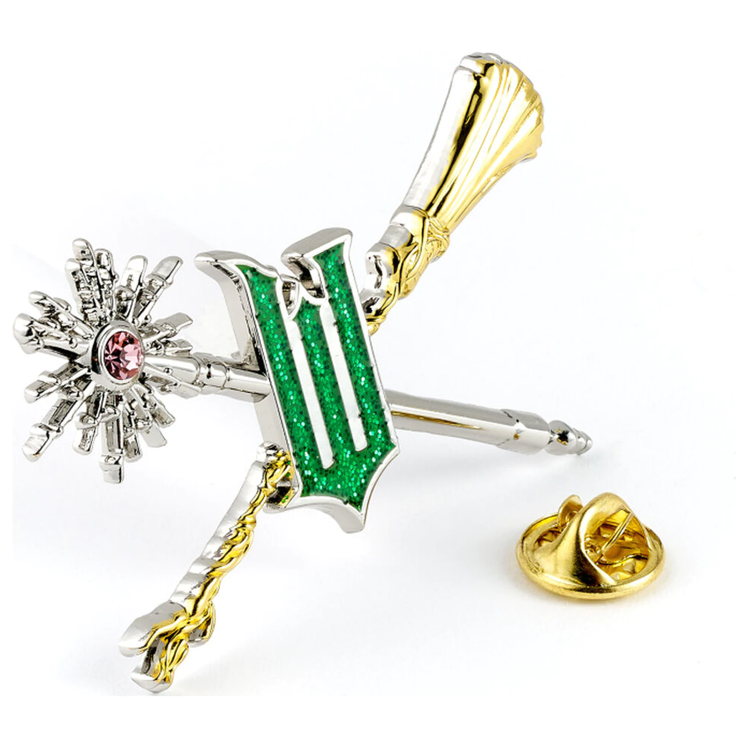 Wicked For Good Wand and Broomstick Anstecknadel Produktfoto