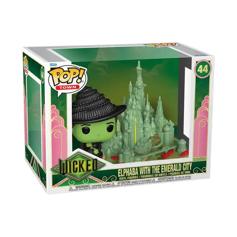 Wicked Funko POP! Town Vinyl Figur Elphaba with the Emerald City 9 cm termékfotó