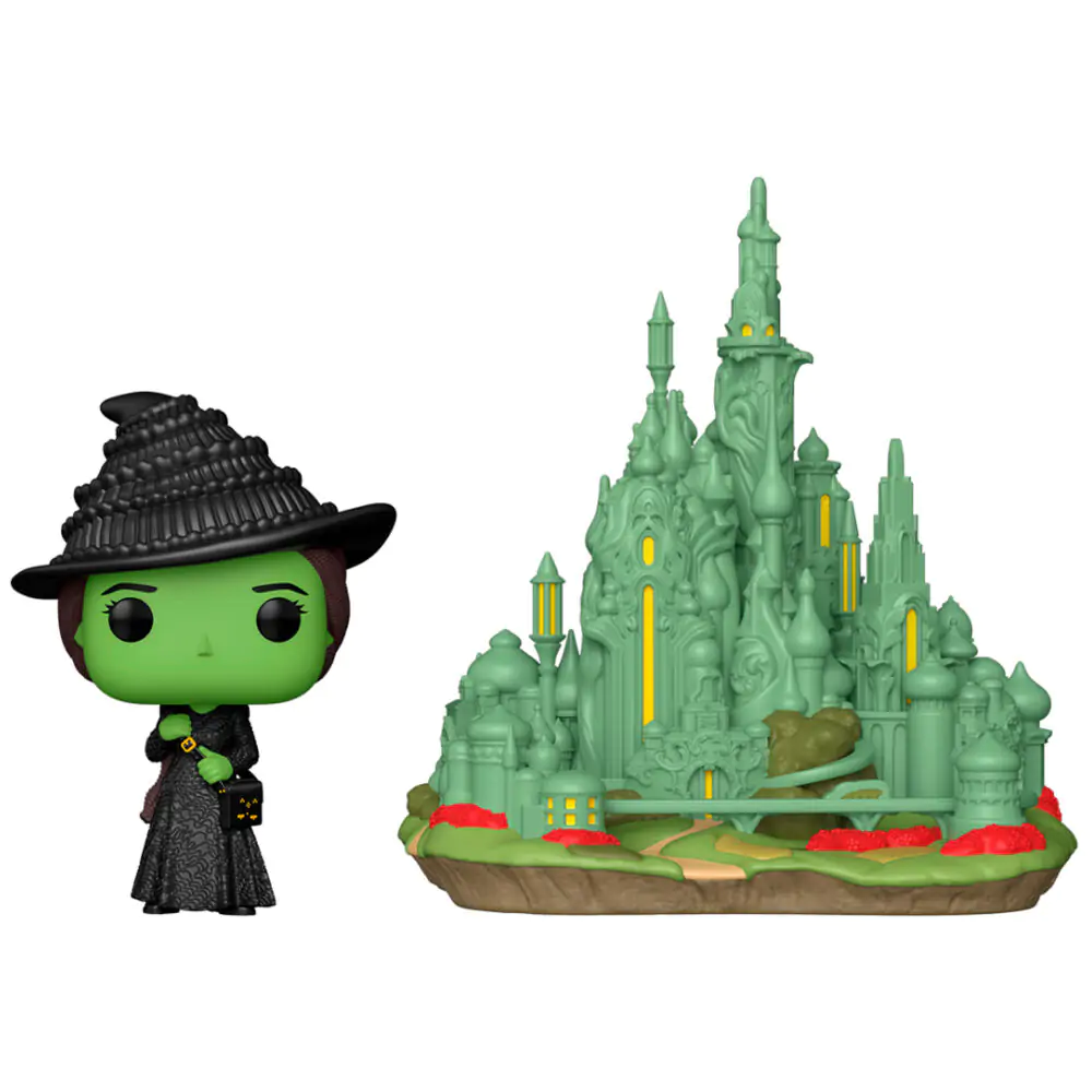 Wicked Funko POP! Town Vinyl Figur Elphaba with the Emerald City 9 cm Produktfoto