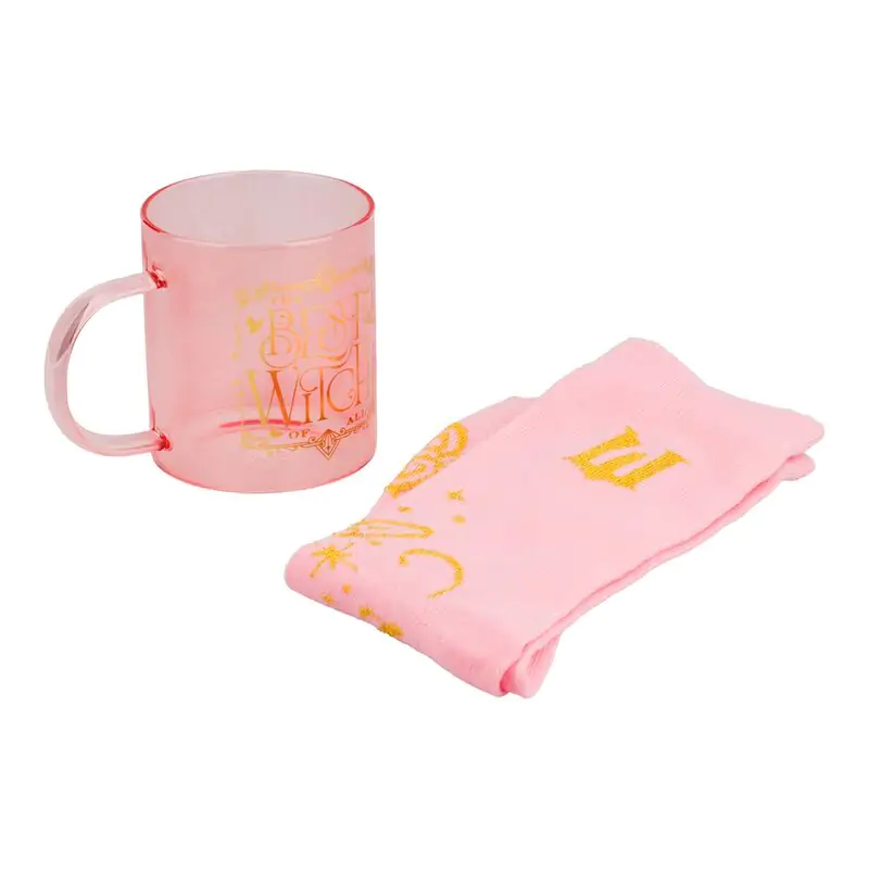 Wicked Glinda Glas Tasse und Socken Set Produktfoto