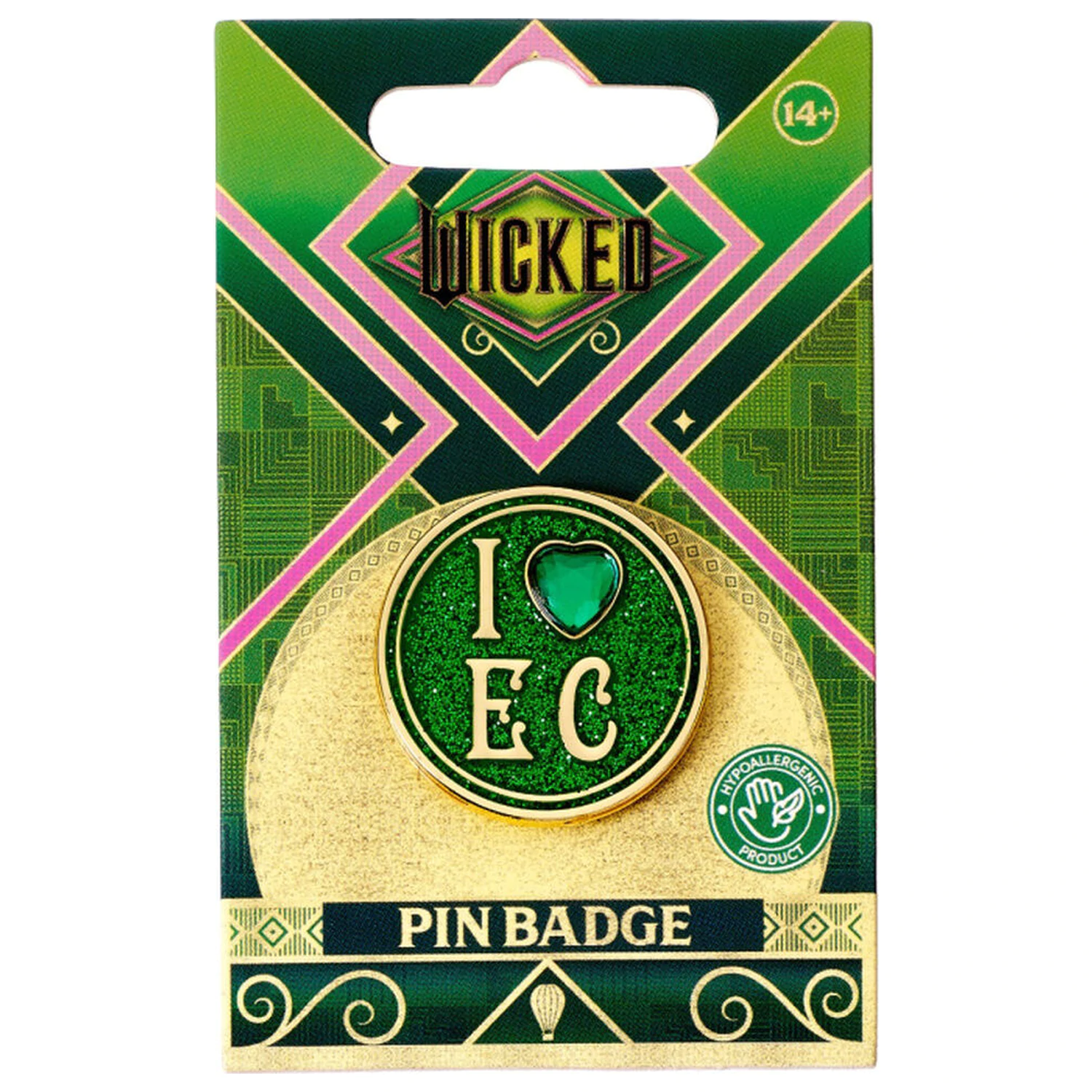 Wicked I Love Emerald City Pin-Abzeichen Produktfoto