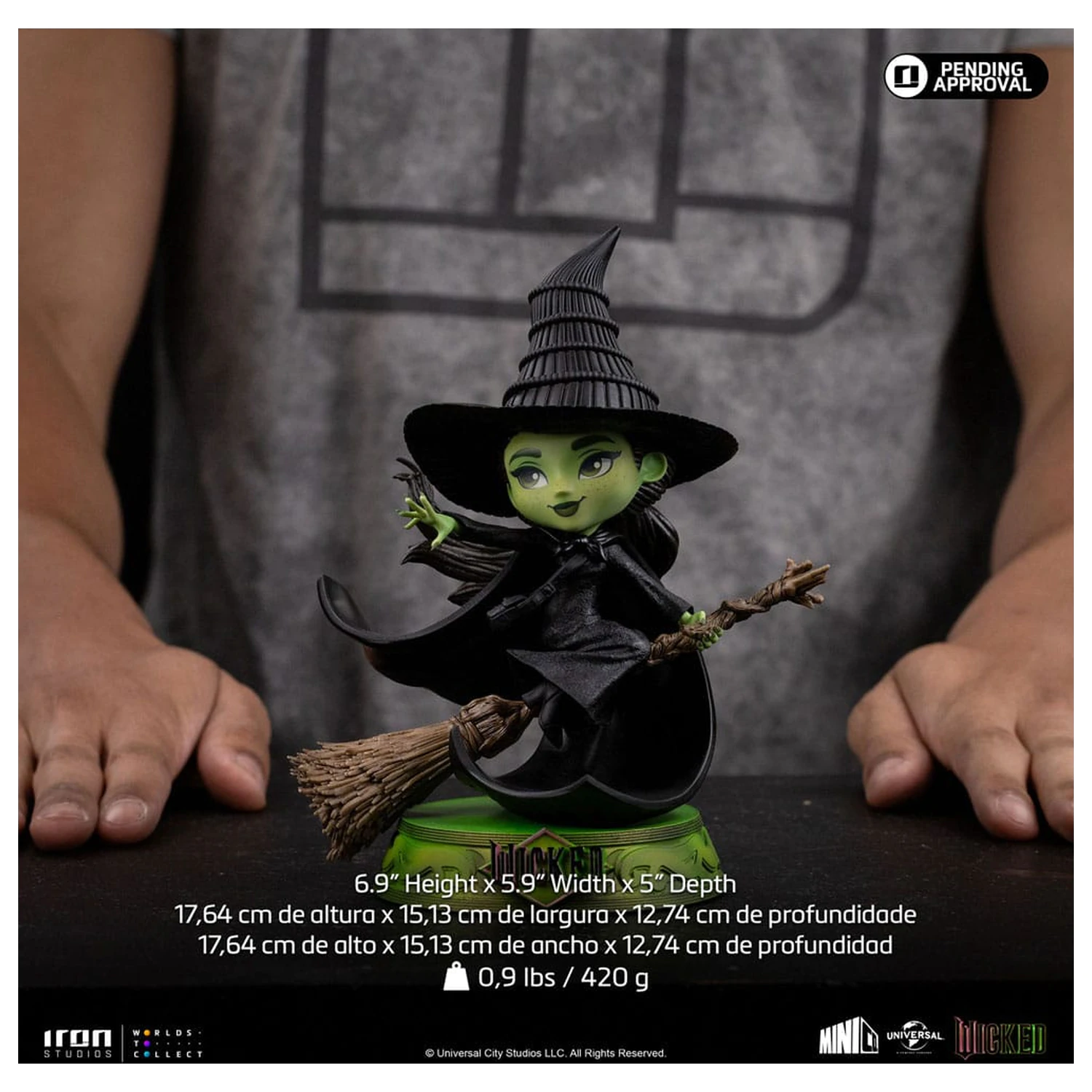 Wicked Mini Co. PVC Figur Elphaba 18 cm Produktfoto