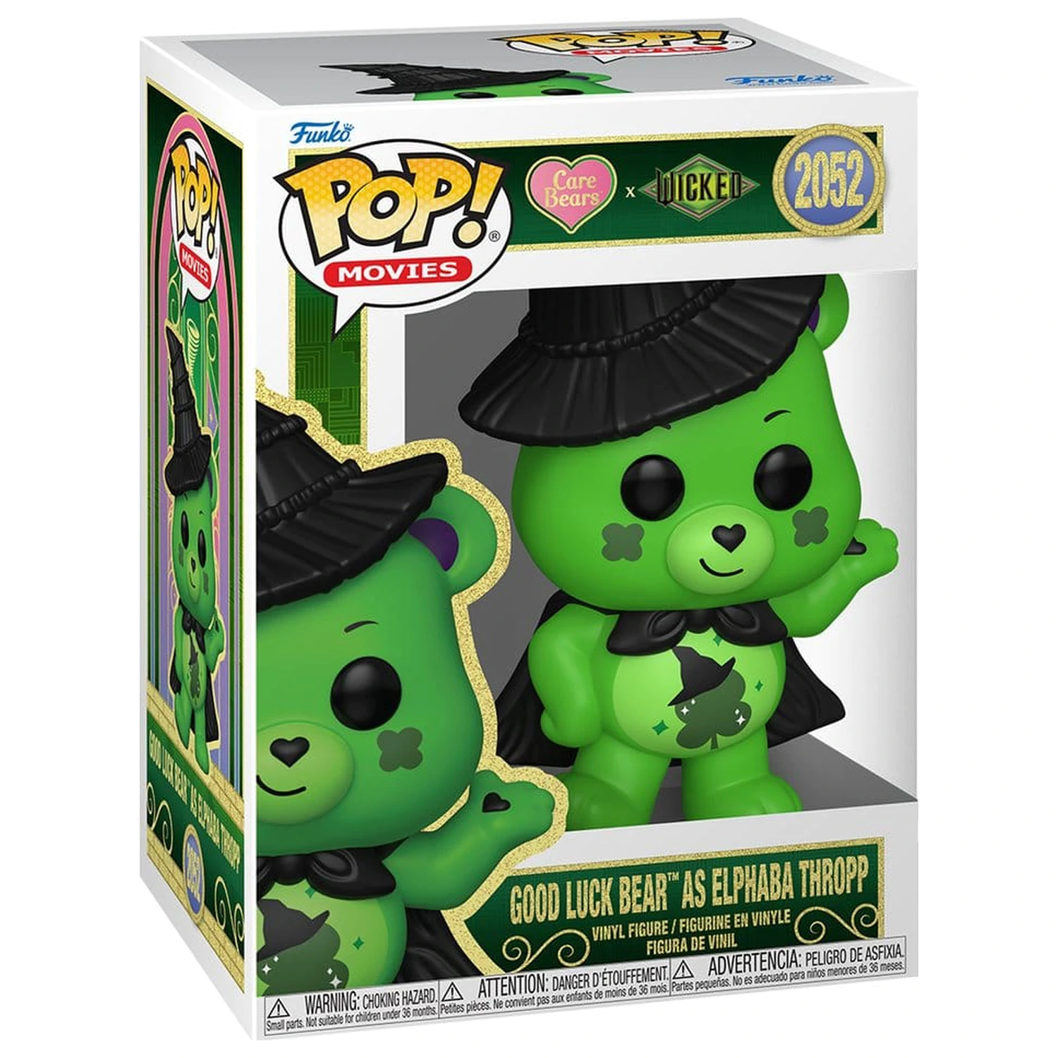 Wicked x Care Bears Funko POP! Vinyl Figur Good Luck Bear as Elphaba 9 cm Produktfoto