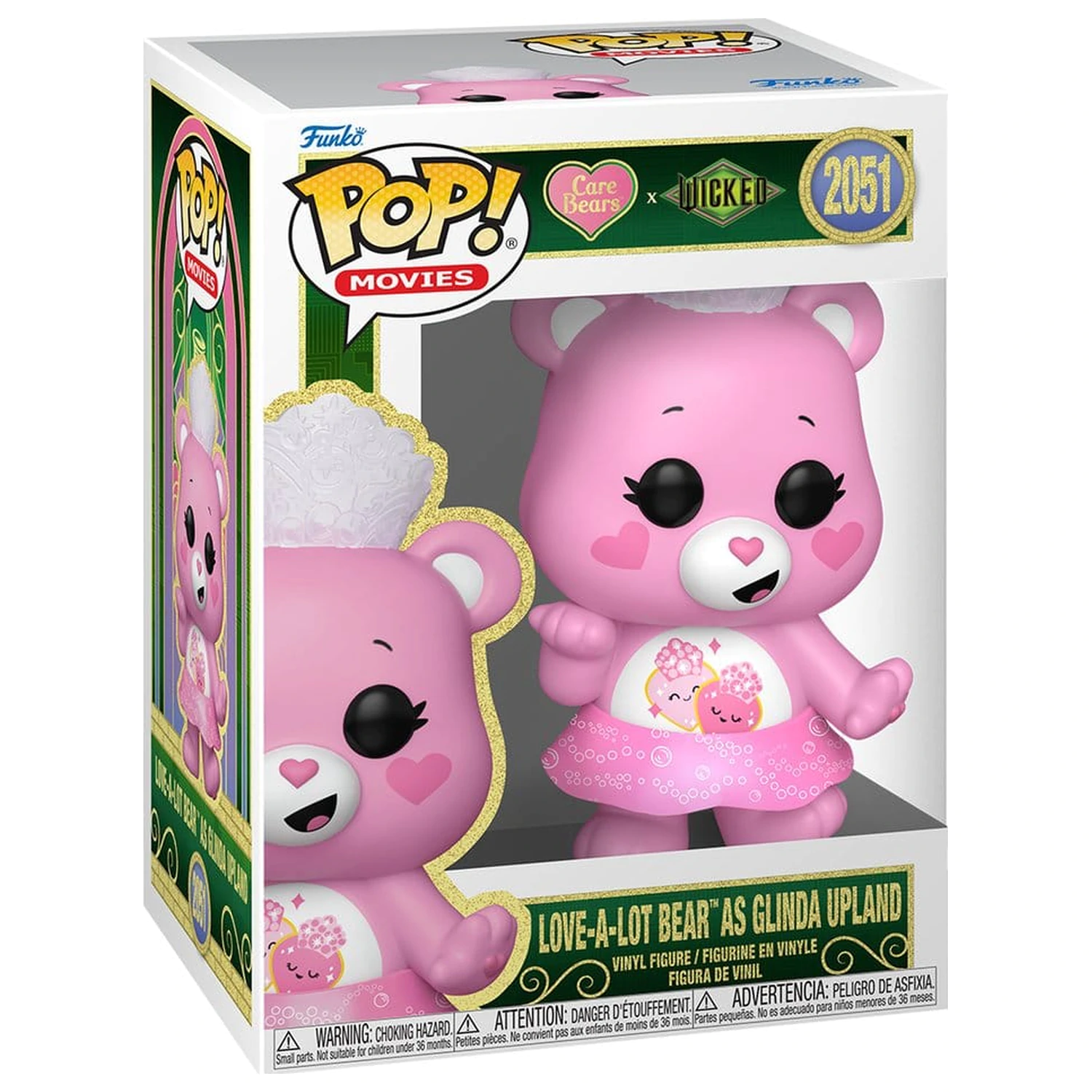 Wicked x Care Bears Funko POP! Vinyl Figur Love-A-Lot Bear as Glinda Upland 9 cm Produktfoto