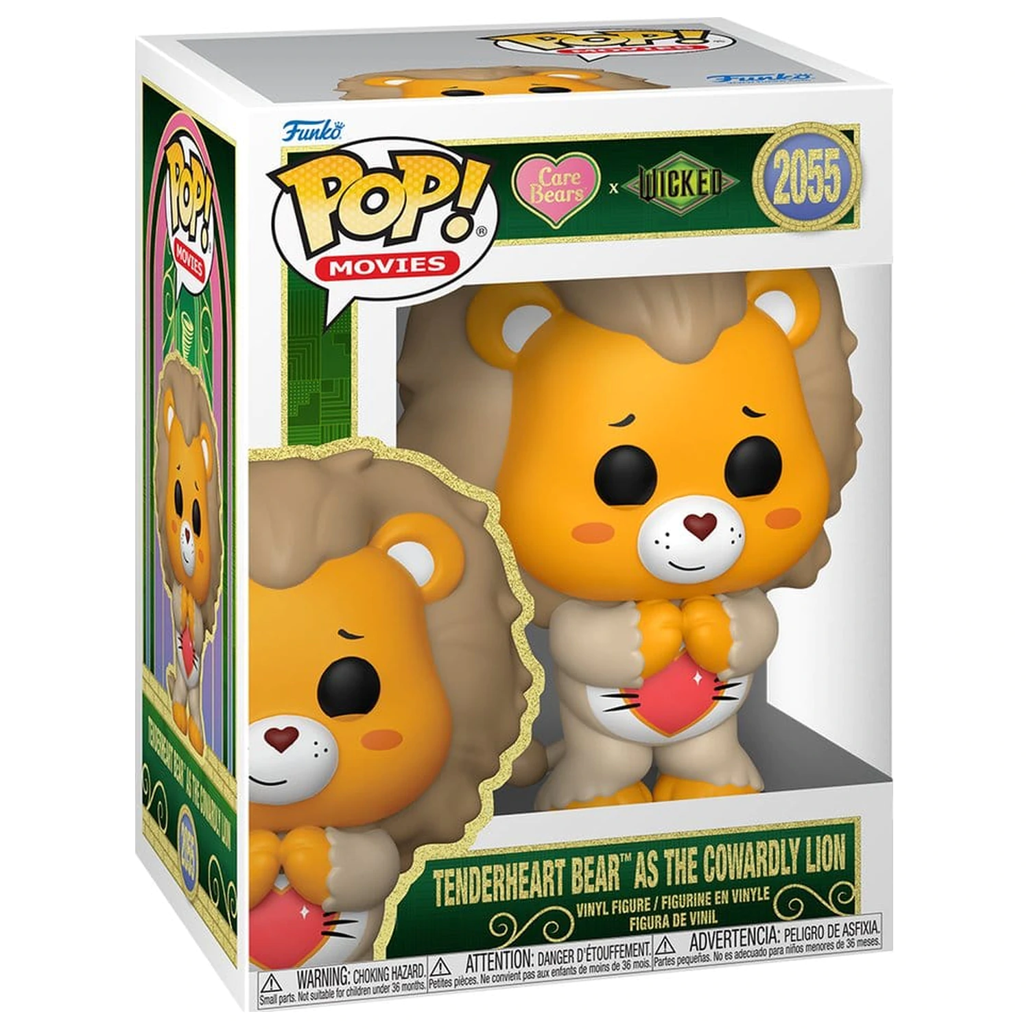Wicked x Care Bears Funko POP! Vinyl Figur Tenderheart Bear as the Cowardly Lion 9 cm Produktfoto