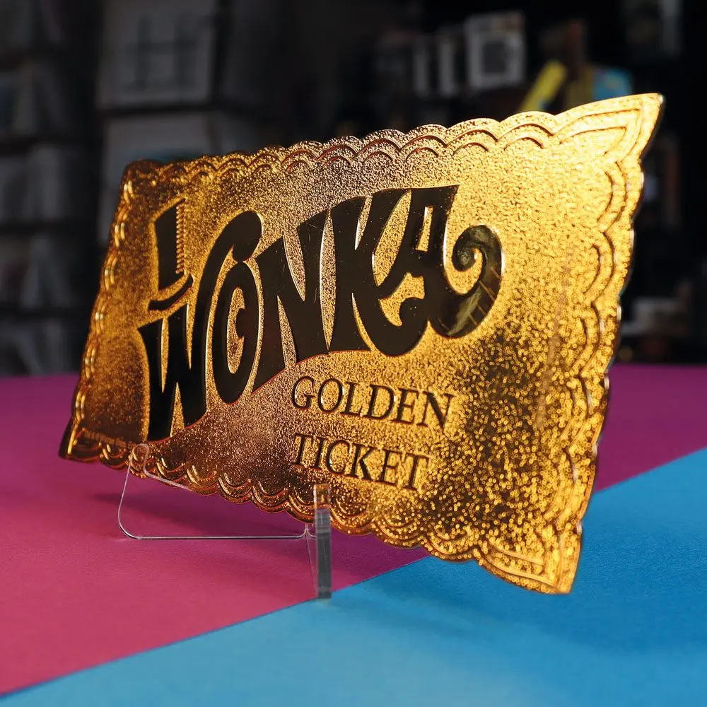 Charlie und die Schokoladenfabrik Replik Mini Golden Ticket Produktfoto