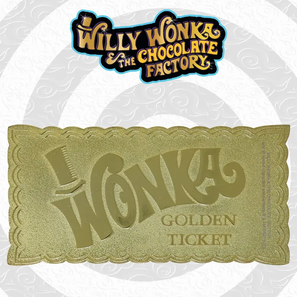 Charlie und die Schokoladenfabrik Replik Mini Golden Ticket Produktfoto