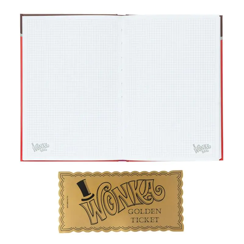 Willy Wonka Wonka Bar A5 Notizbuch Produktfoto