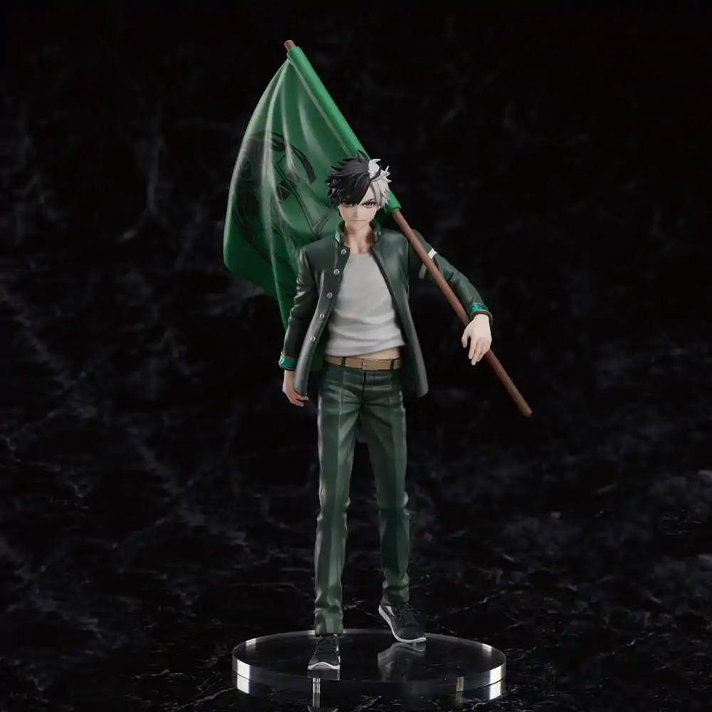 Wind Breaker Statue PVC Sakura Haruka Limited Edition with Bowfurylin School Flag 18 cm Produktfoto