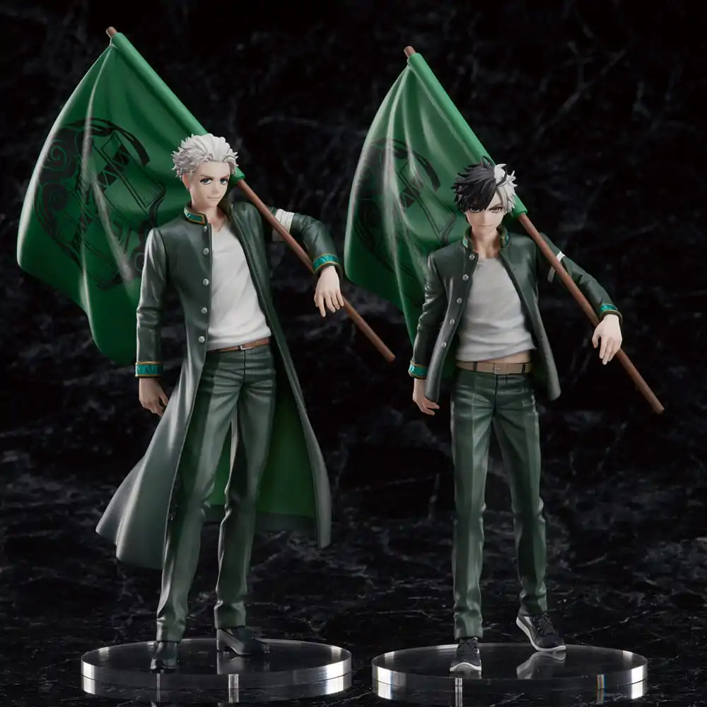 Wind Breaker Statue PVC Sakura Haruka Limited Edition with Bowfurylin School Flag 18 cm Produktfoto