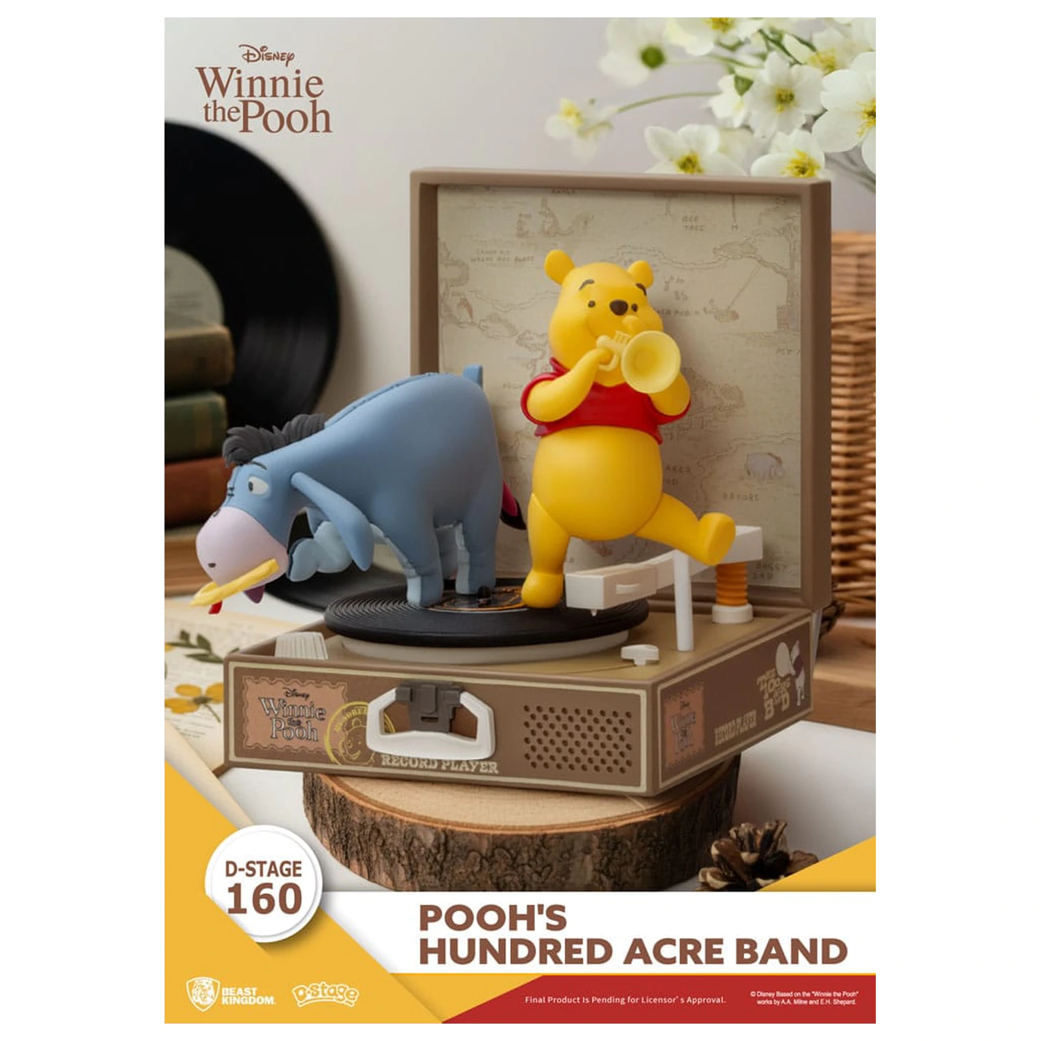 Winnie the Pooh Plattenspieler Serie PVC Figur Pooh's Hundred Acre Band 12 cm Produktfoto