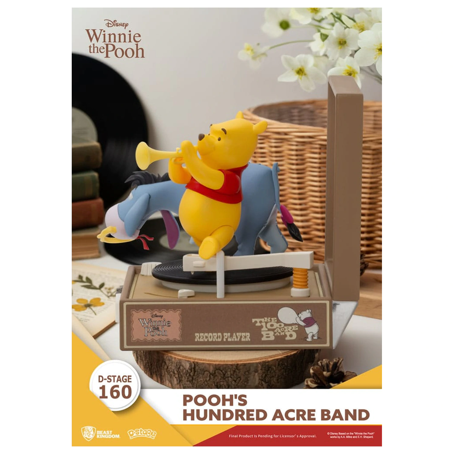 Winnie the Pooh Plattenspieler Serie PVC Figur Pooh's Hundred Acre Band 12 cm Produktfoto