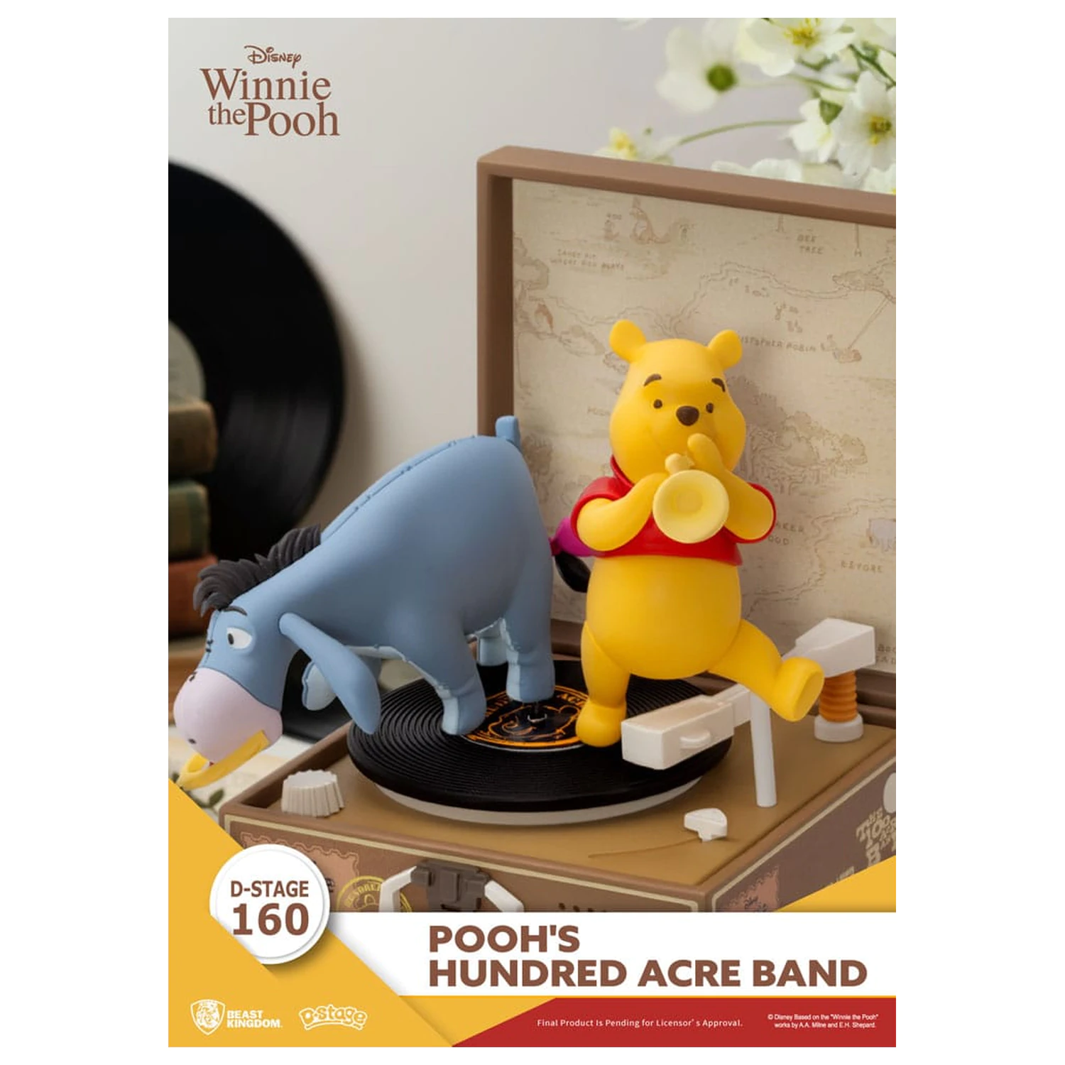 Winnie the Pooh Plattenspieler Serie PVC Figur Pooh's Hundred Acre Band 12 cm Produktfoto