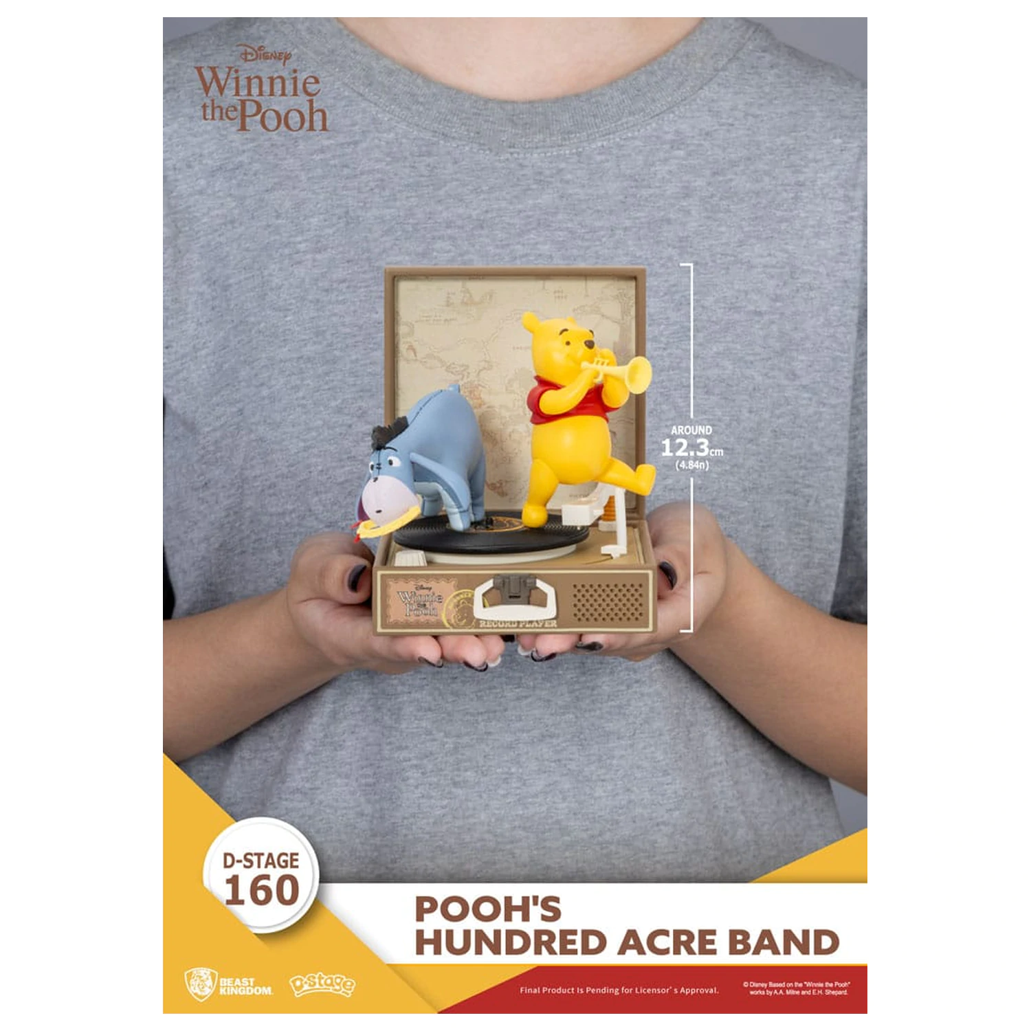 Winnie the Pooh Plattenspieler Serie PVC Figur Pooh's Hundred Acre Band 12 cm Produktfoto