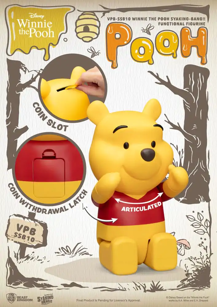 Winnie the Pooh Syaking Bang Actionfigur Spardose Winnie the Pooh 31 cm Produktfoto
