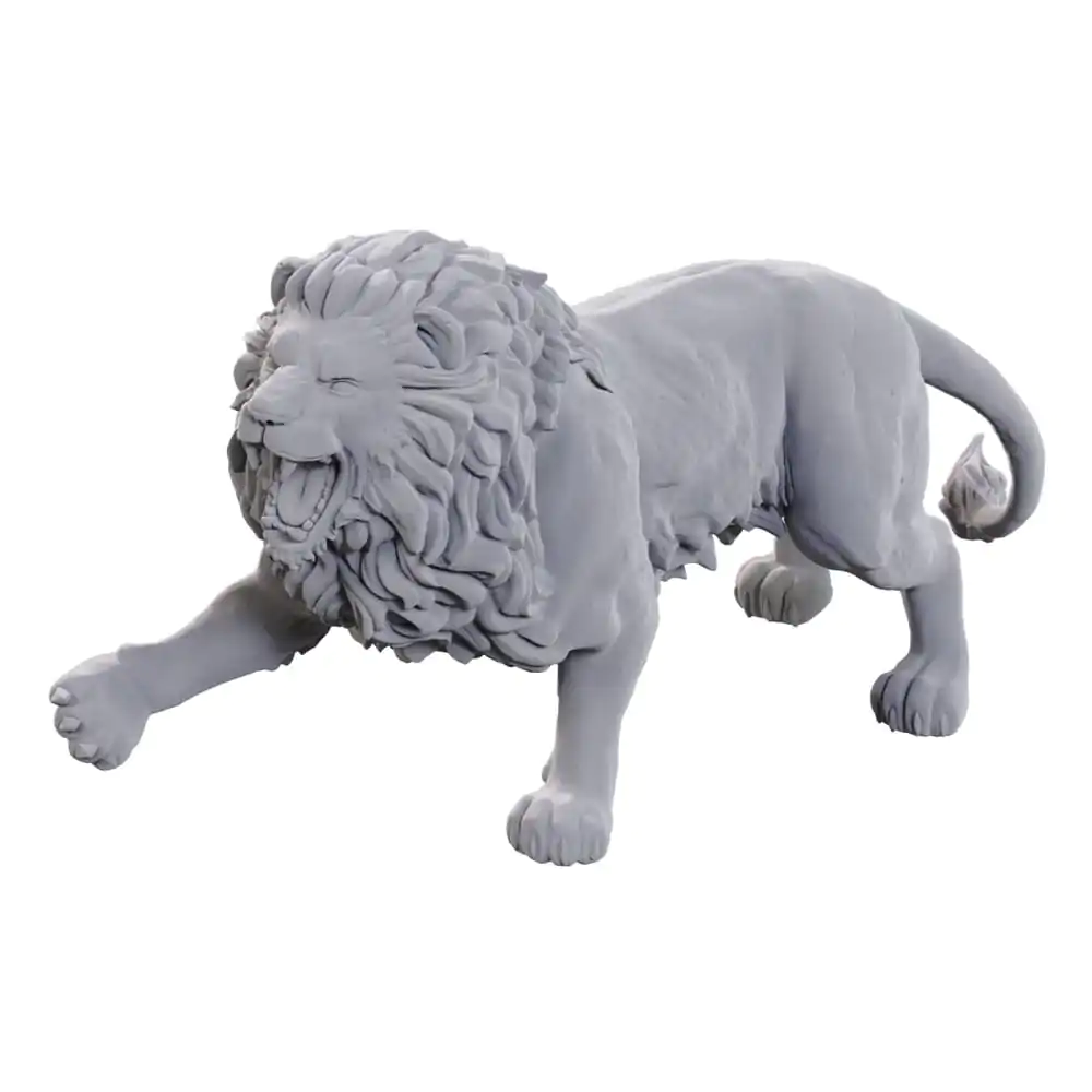 WizKids Deep Cuts Miniatures Miniaturen unbemalt 2er-Pack Stone Lion Produktfoto