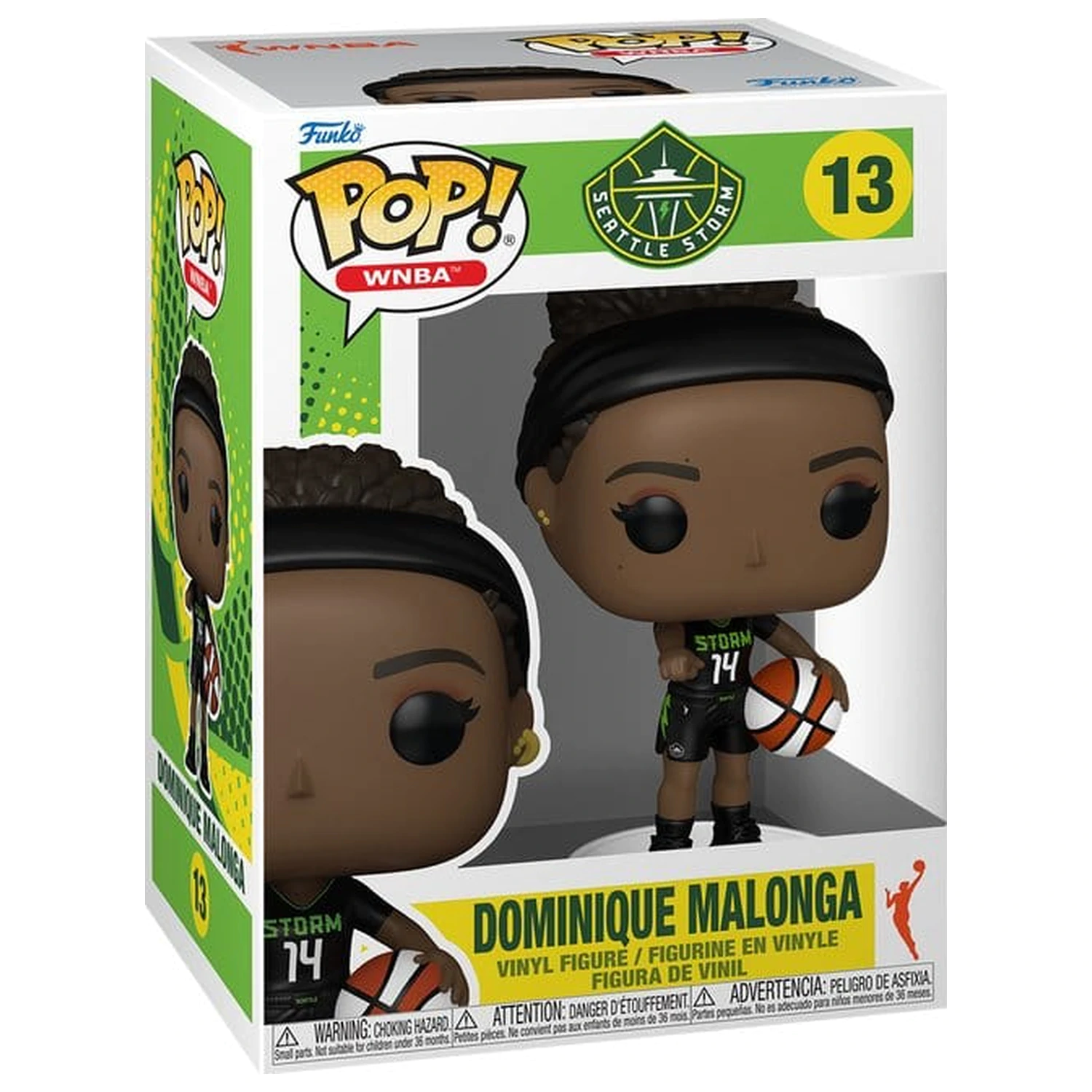 WNBA Legends Funko POP! Sports Vinyl Figur Seattle Storm - Dominique Malonga 9 cm Produktfoto