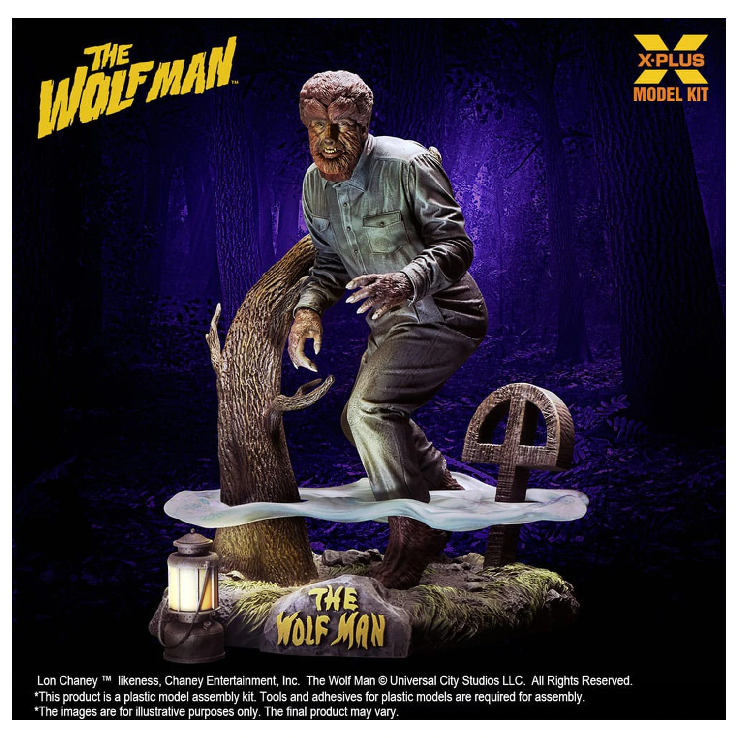 Wolf Man Plastik Modellbausatz 1/8 Lon Chaney Jr. as Wolf Man 22 cm Produktfoto