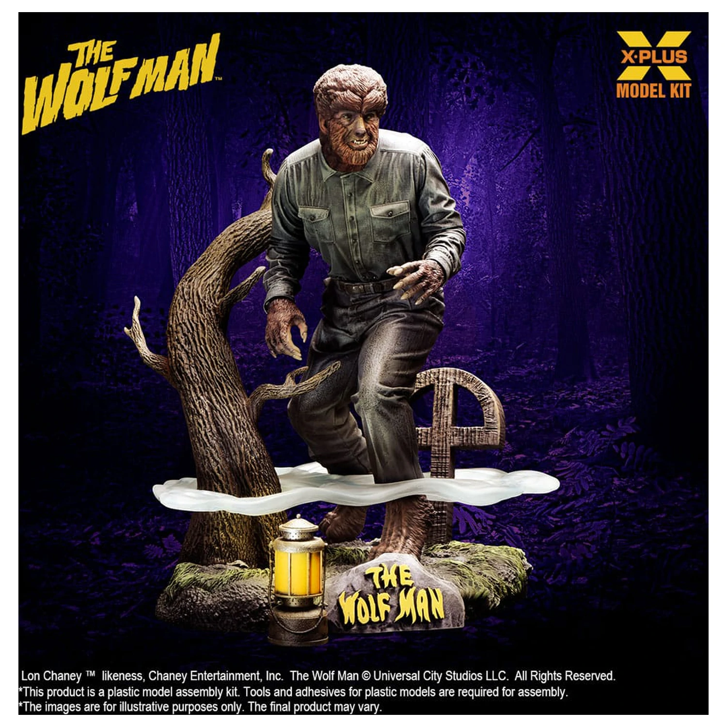Wolf Man Plastik Modellbausatz 1/8 Lon Chaney Jr. as Wolf Man 22 cm Produktfoto