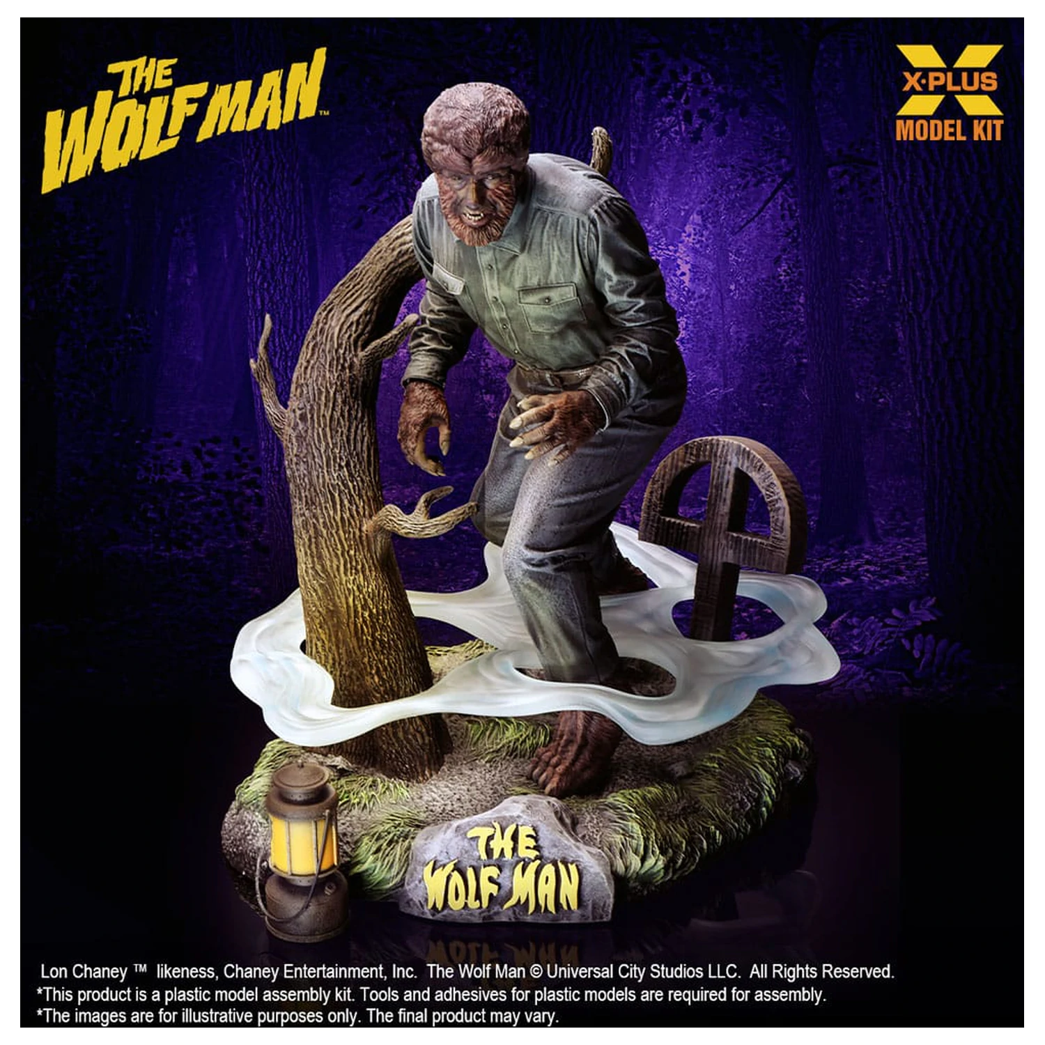 Wolf Man Plastik Modellbausatz 1/8 Lon Chaney Jr. as Wolf Man 22 cm Produktfoto