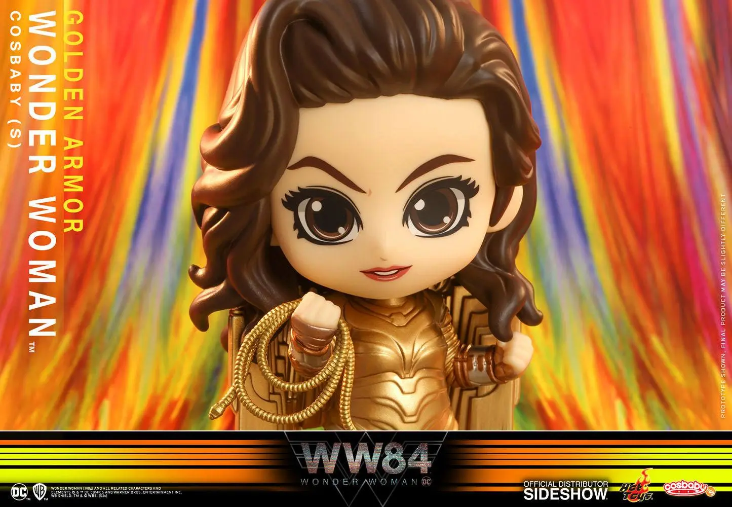 Wonder Woman 1984 Cosbaby (S) Minifigur Golden Armor Wonder Woman 10 cm termékfotó