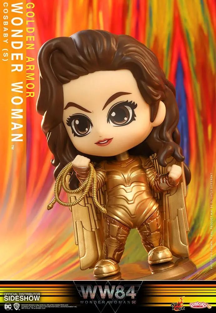 Wonder Woman 1984 Cosbaby (S) Minifigur Golden Armor Wonder Woman 10 cm termékfotó