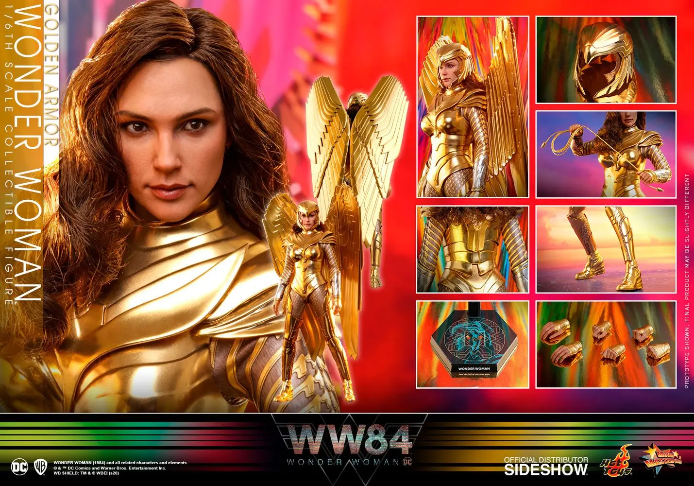 Wonder Woman 1984 Movie Masterpiece Actionfigur 1/6 Golden Armor Wonder Woman 30 cm Produktfoto