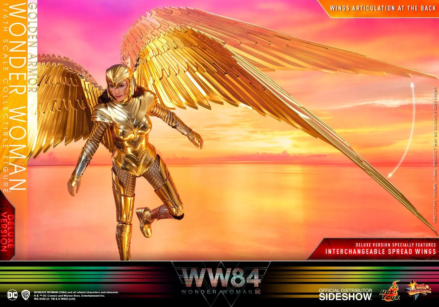 Wonder Woman 1984 Movie Masterpiece Actionfigur 1/6 Golden Armor Wonder Woman (Deluxe) 30 cm Produktfoto