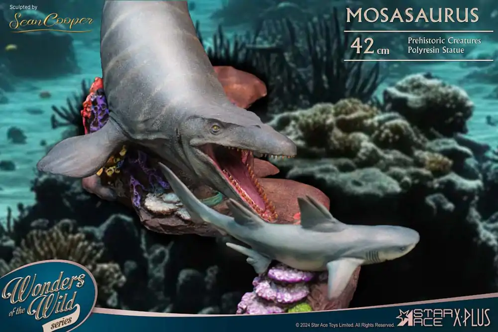 Wonders of the Wild Statue Mosasaurus (DX) 42 cm Produktfoto