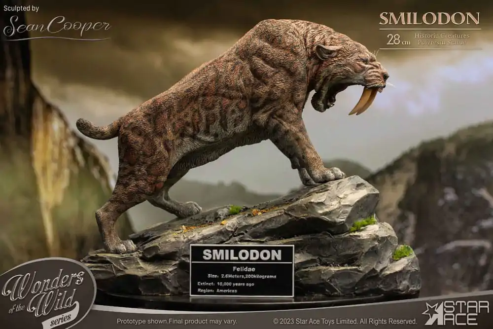 Wonders of the Wild Series Statue Smilodon 28 cm Produktfoto