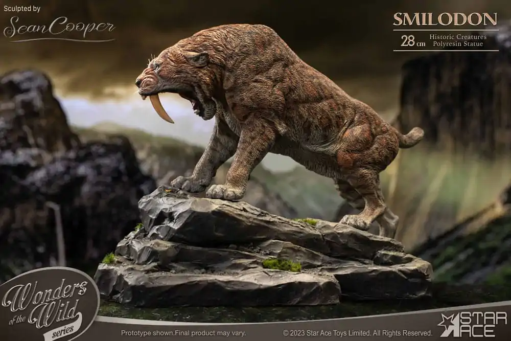 Wonders of the Wild Series Statue Smilodon 28 cm Produktfoto