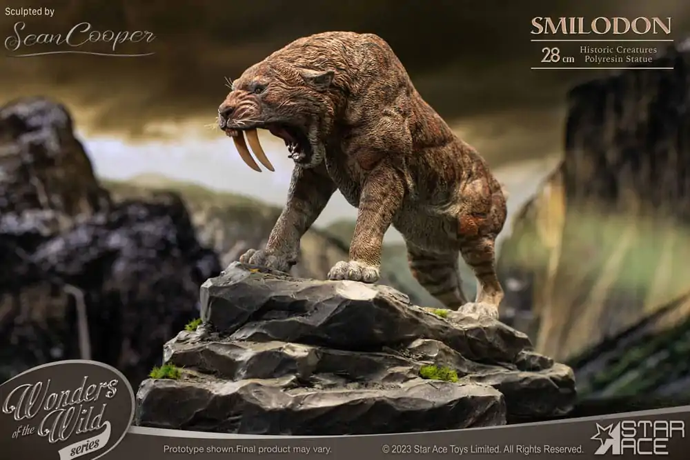 Wonders of the Wild Series Statue Smilodon 28 cm Produktfoto