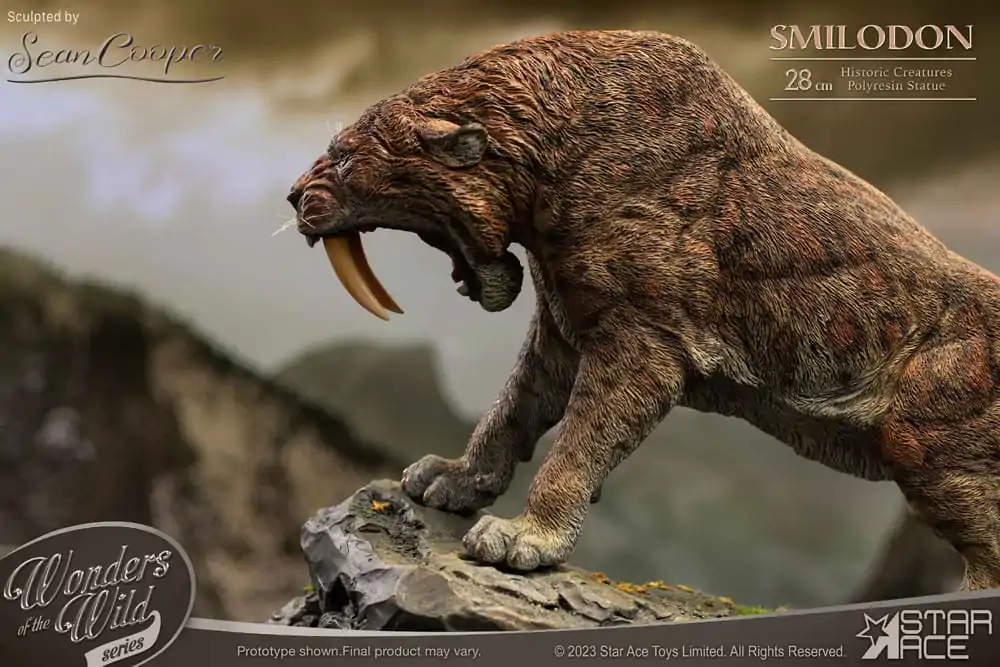 Wonders of the Wild Series Statue Smilodon 28 cm Produktfoto