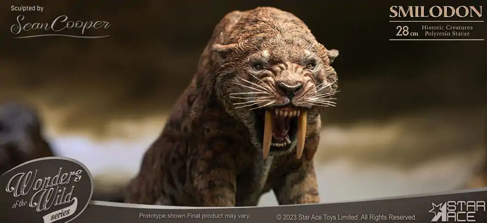 Wonders of the Wild Series Statue Smilodon 28 cm Produktfoto