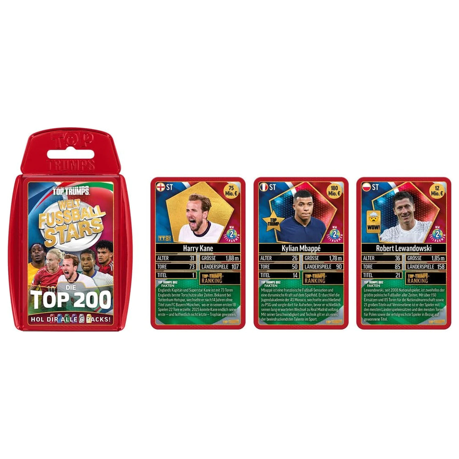 World Football Stars Sammelkartenspiel 200 Packung 1 *Deutsche Version* Produktfoto
