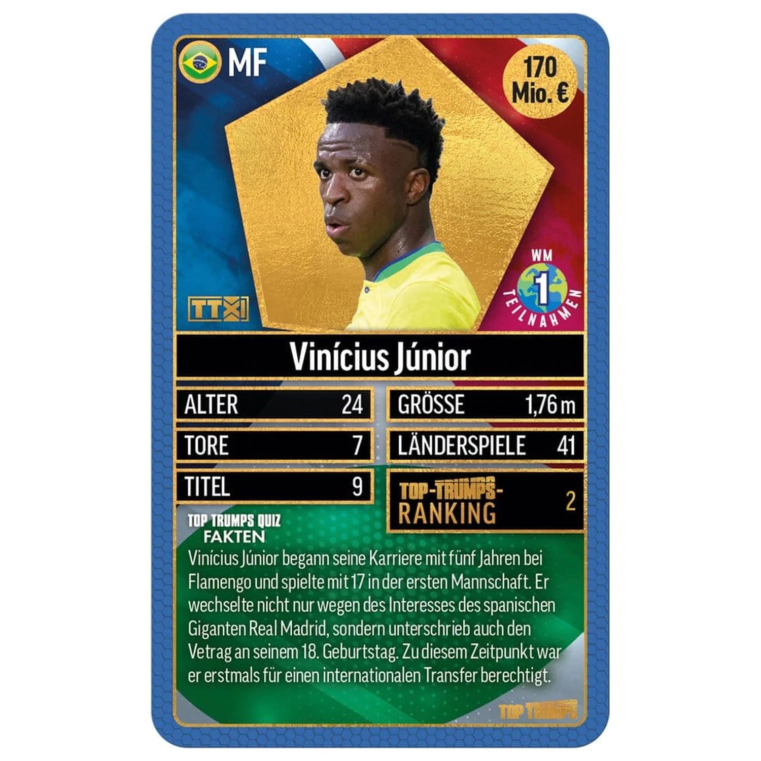 World Football Stars Kartenspiel 200er Pack 2 *deutsche Version* Produktfoto