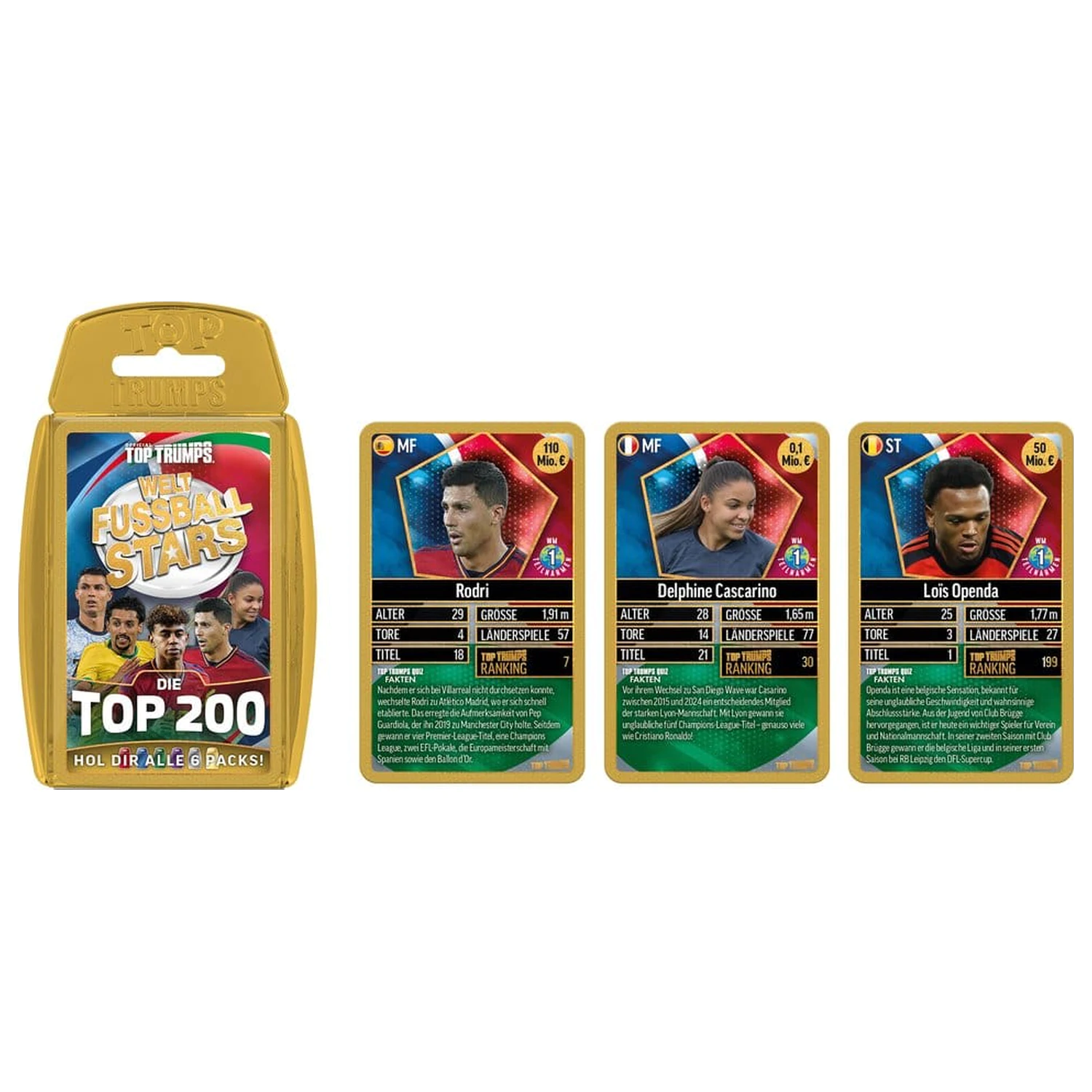 World Football Stars Sammelkartenspiel 200 Packung 6 *deutsche Version* Produktfoto