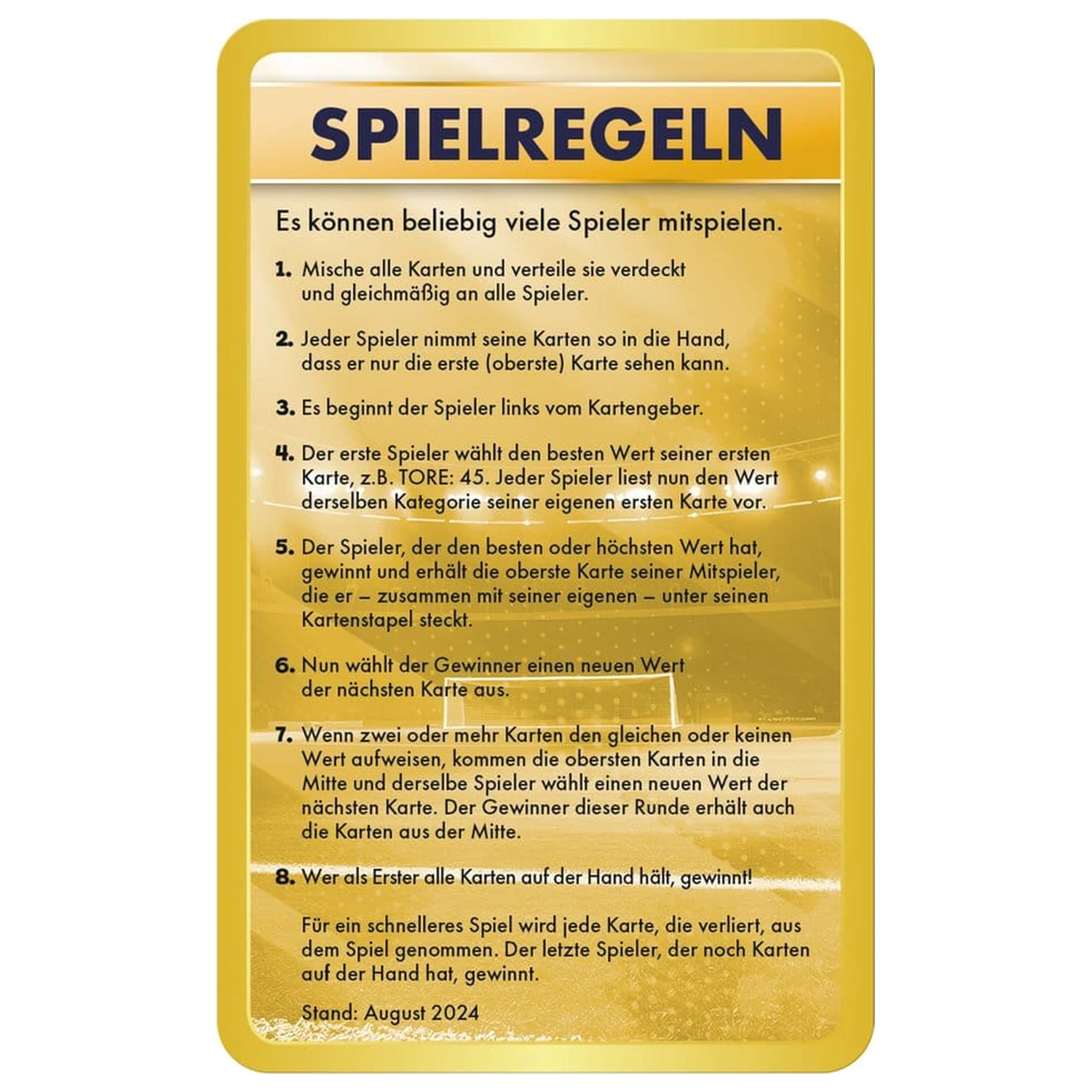 World Football Stars 6 Karten-Spiel Top Trumps *German Version* Produktfoto