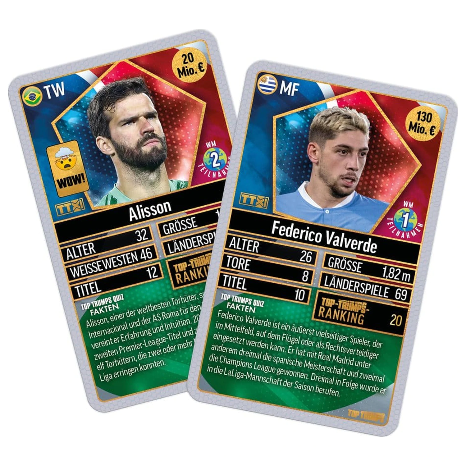 World Football Stars Sammelkartenspiel 200 Packung 5 *Deutsche Version* Produktfoto
