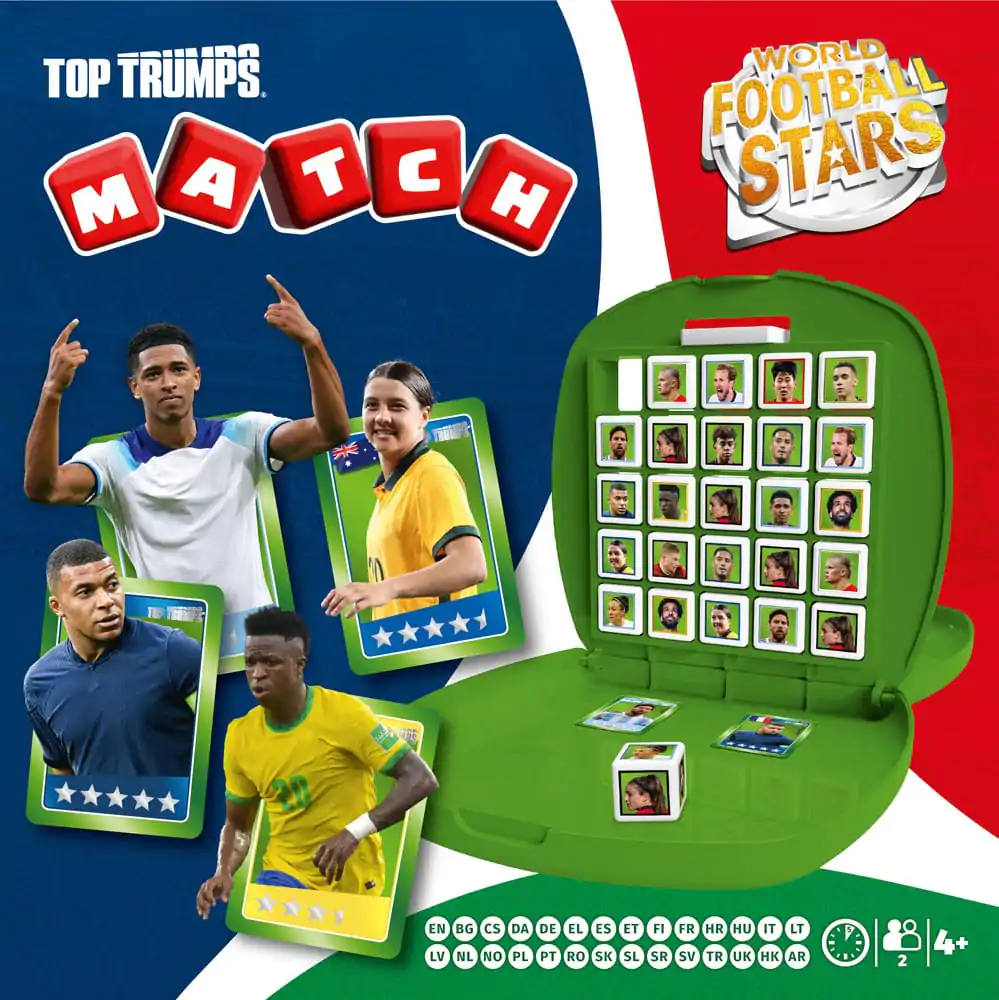 World football stars Top Trumps Match - The Crazy Cube Spiel Grüne Version Produktfoto