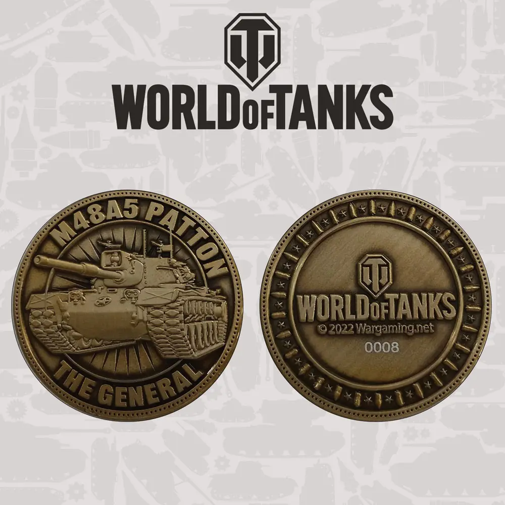 World of Tanks Sammelmünze Patton Tank Limited Editon Produktfoto