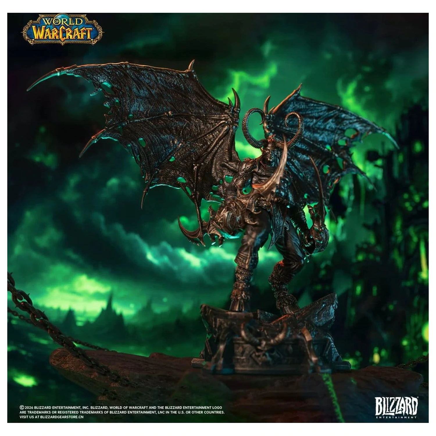 World of Warcraft 1/10 Maßstab Statue Illidan Stormrage (Bronze-farben) 34 cm Produktfoto