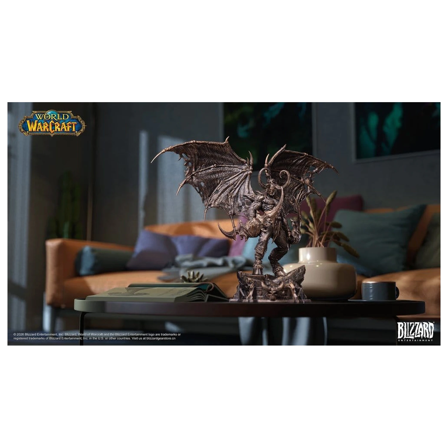 World of Warcraft 1/10 Maßstab Statue Illidan Stormrage (Bronze-farben) 34 cm Produktfoto