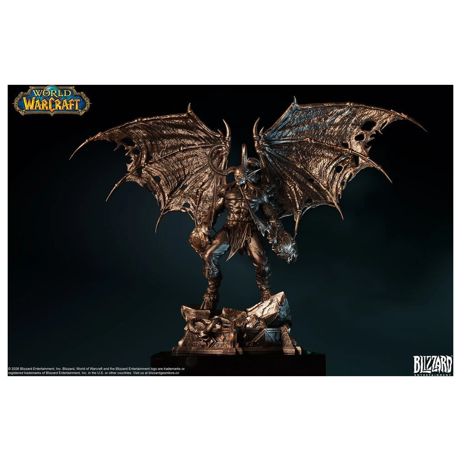 World of Warcraft 1/10 Maßstab Statue Illidan Stormrage (Bronze-farben) 34 cm Produktfoto